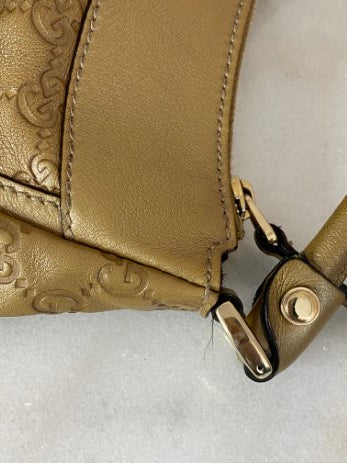 Gucci Gold GG D Ring Hobo Bag