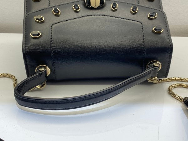 Bvlgari Black Serpenti Forever Crossbody Bag