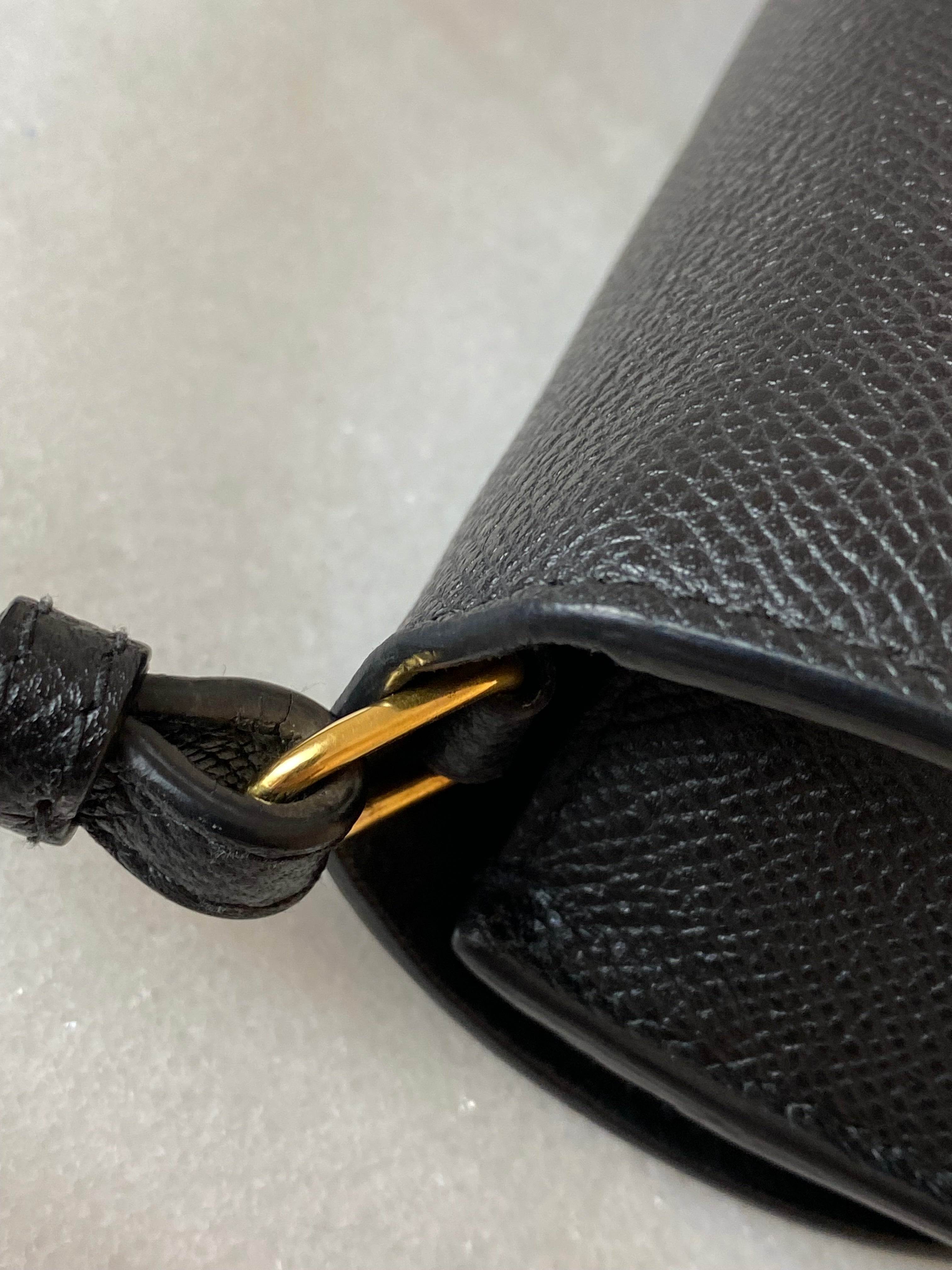 Christian Dior Black Saddle Crossbody Pouch