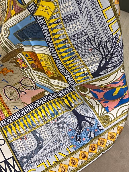 Hermes Multicolor Silk Scarf