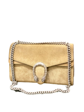 Gucci Beige Velvet Dionysus Bag