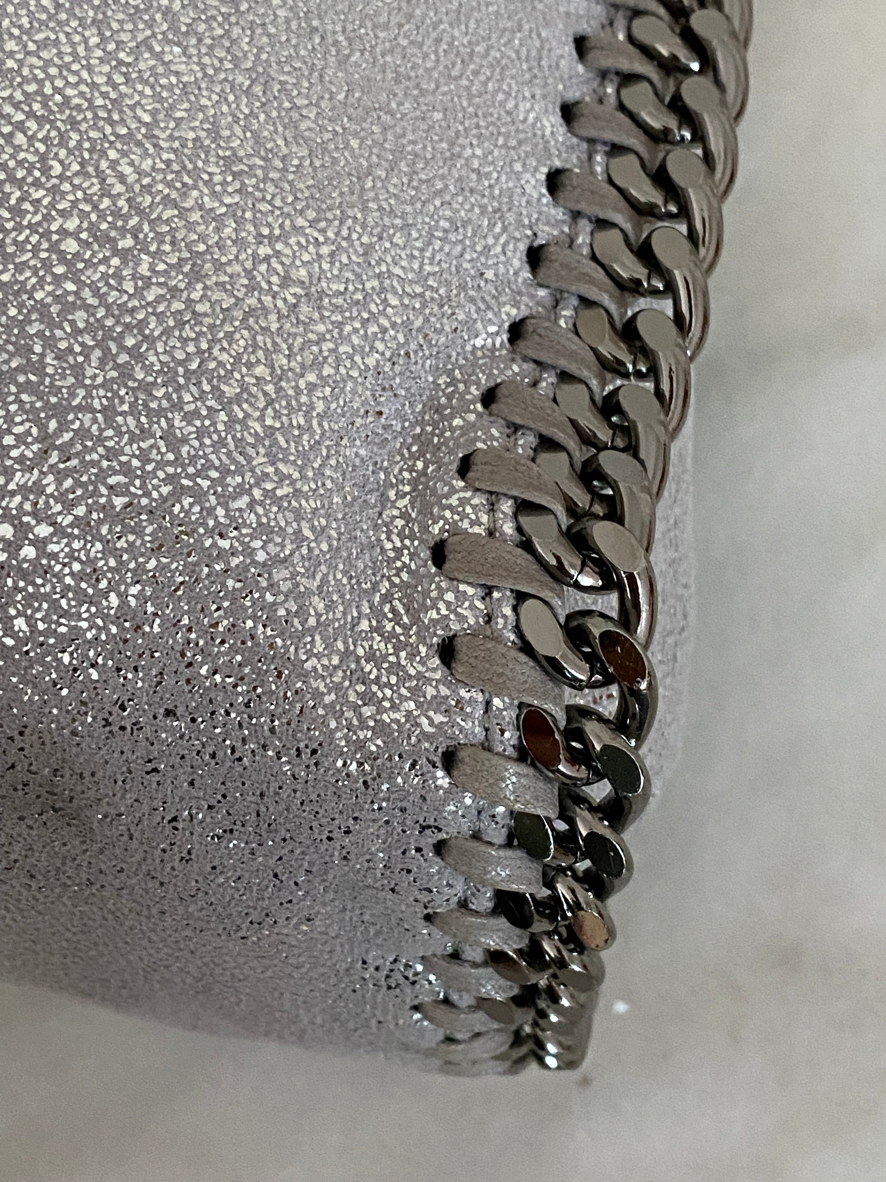 Stella Mccartney Metallic Silver Falabella Bag