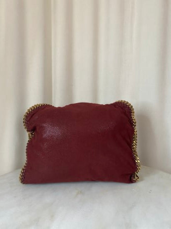 Stella Mccartney Burgundy Falabella Bag W/ 3 Chains