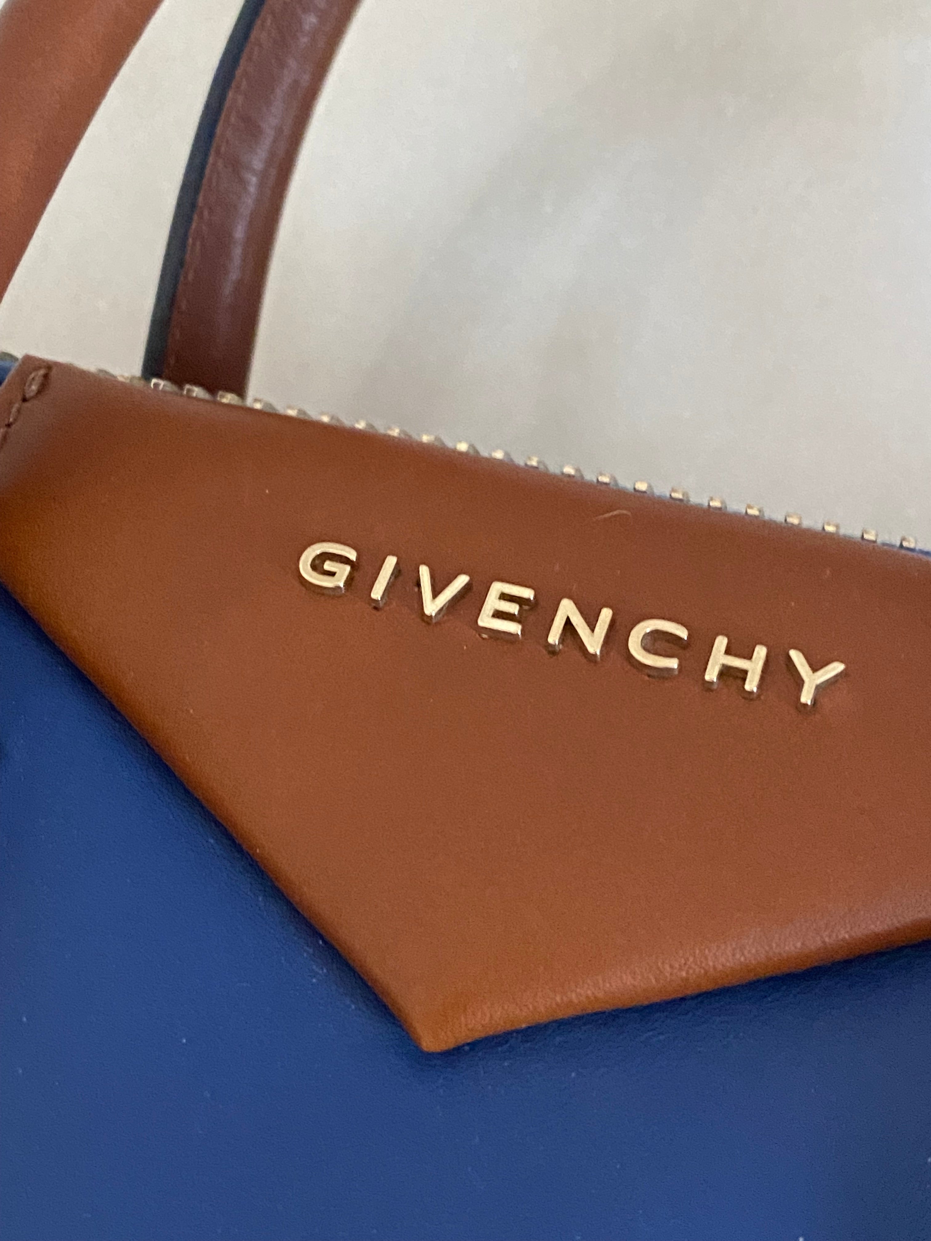 Givenchy Bicolor Antigona Small Tote Bag W/ Shoulder Strap