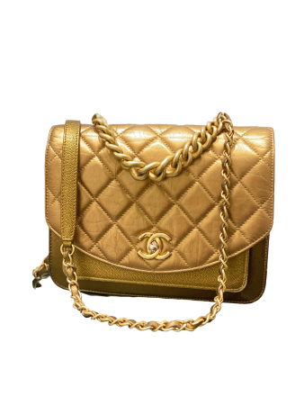 Chanel Metallic Gold Flap Bag