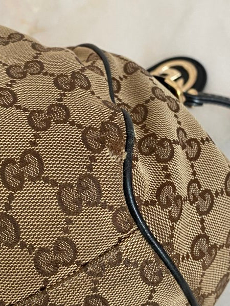 Gucci Bicolor GG Sukey Medium Bag