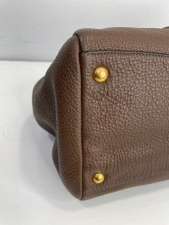 Prada Brown Vitello Phenix Bag