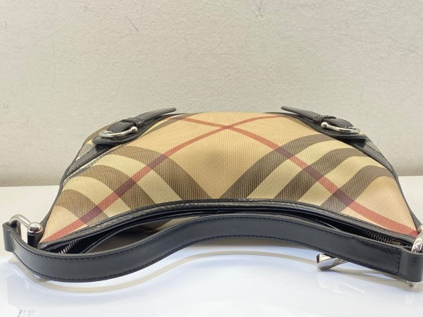 Burberry Bicolor Nova Check Hobo Bag