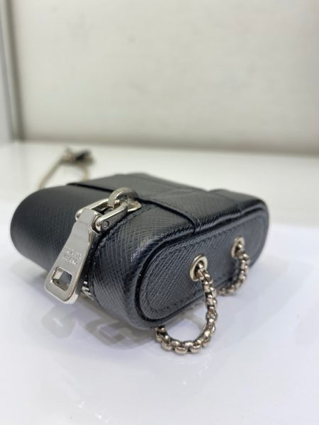 Prada Black Logo Airpods Case