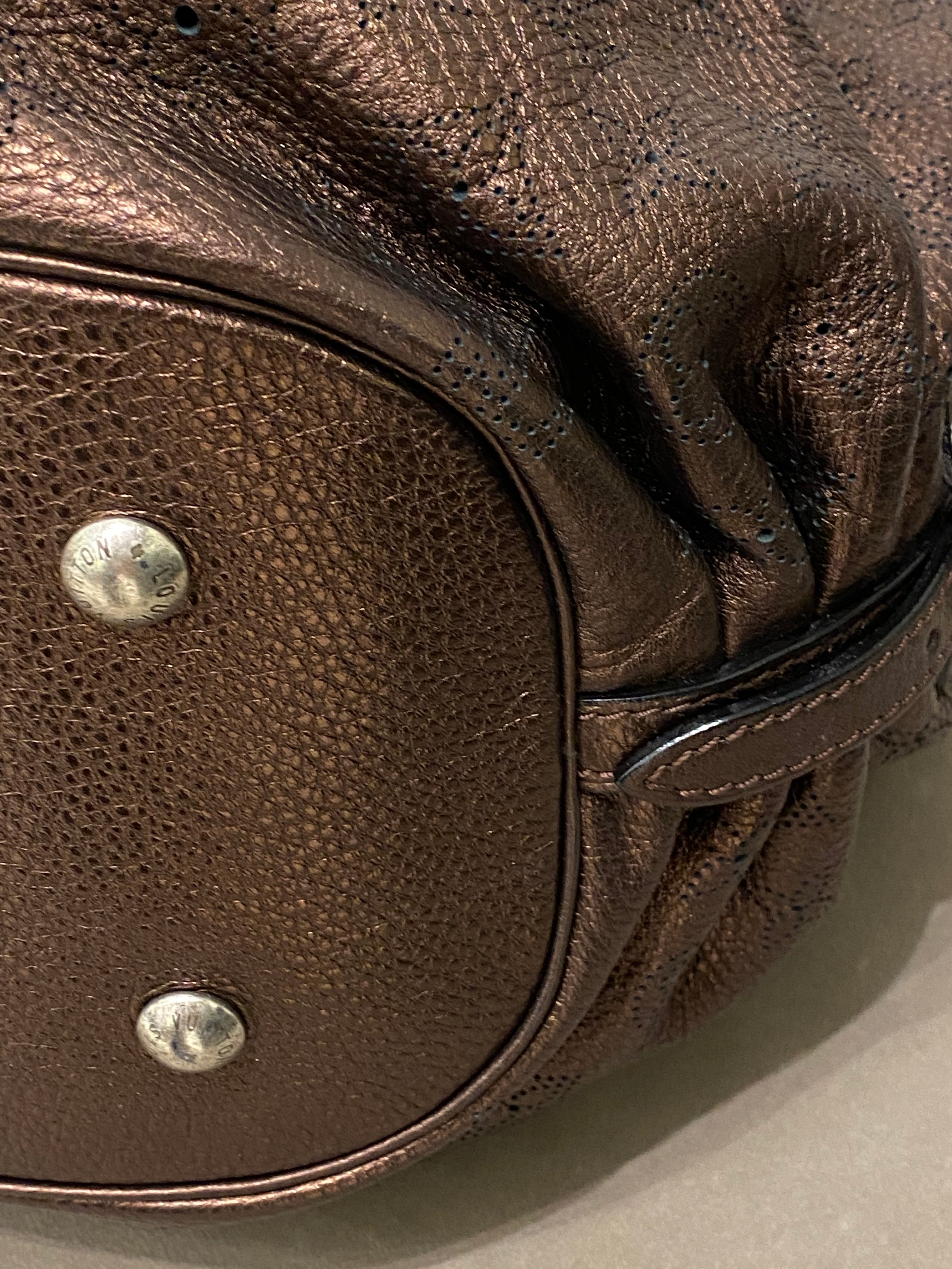 Louis Vuitton Brown Mahina Hobo Bag