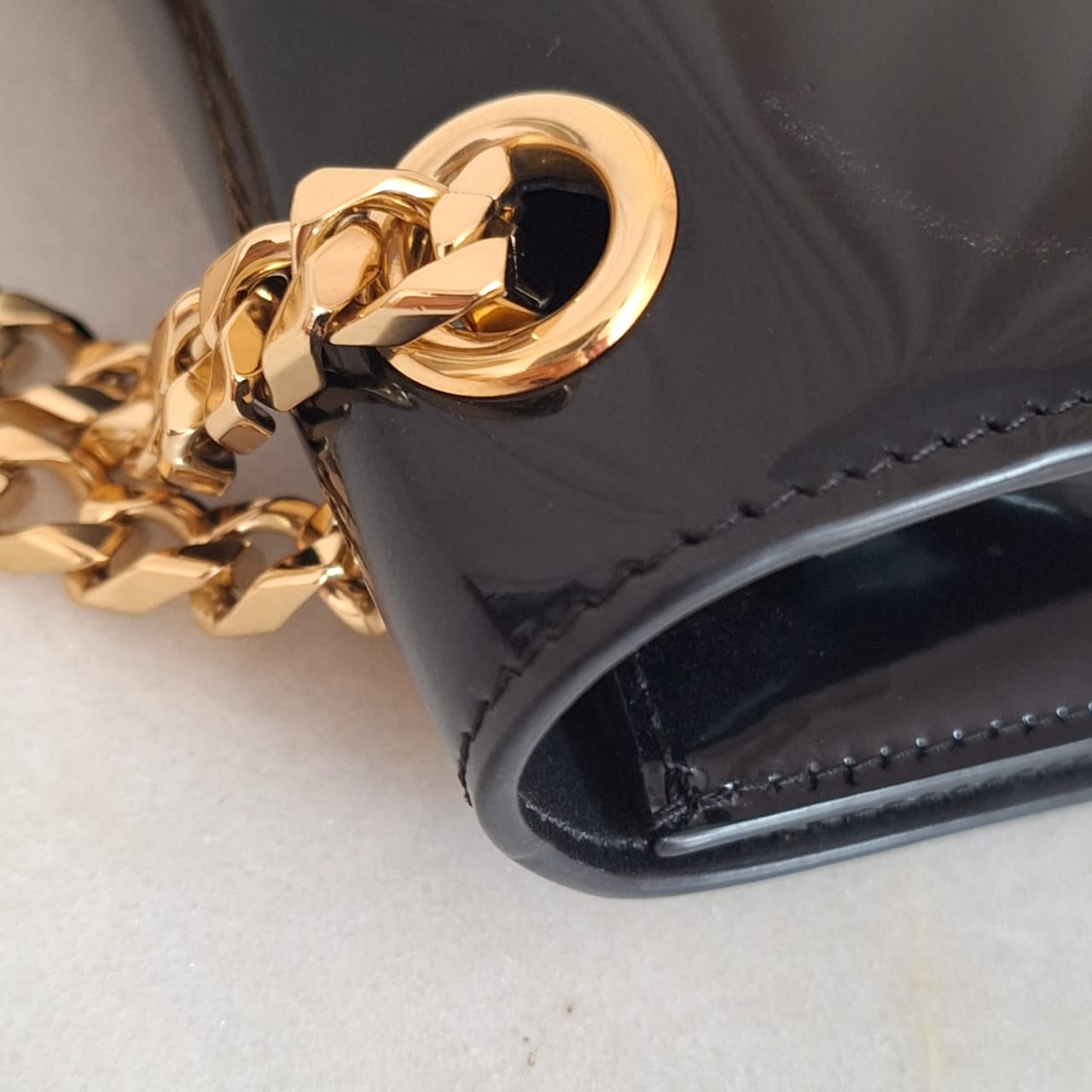 Dolce & Gabbana Black DG 3.5 Polished Small Phone Chain Bag