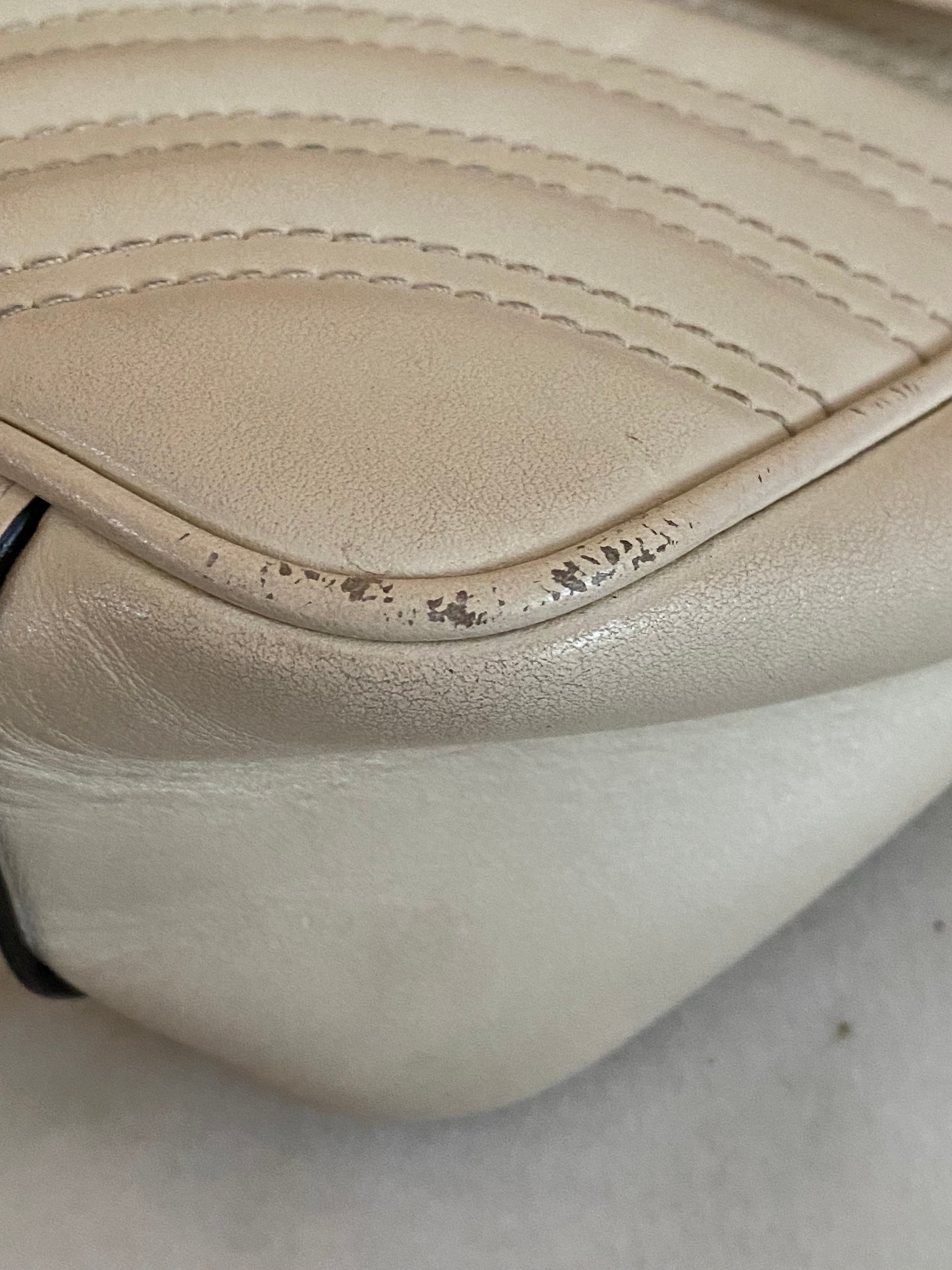 Gucci Off White Small Marmont Shoulder Bag