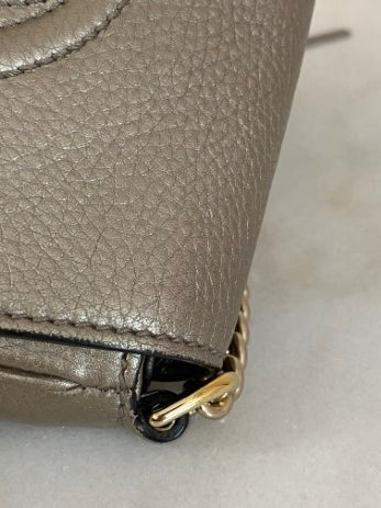 Gucci Metallic Gold Soho Small Crossbody Bag