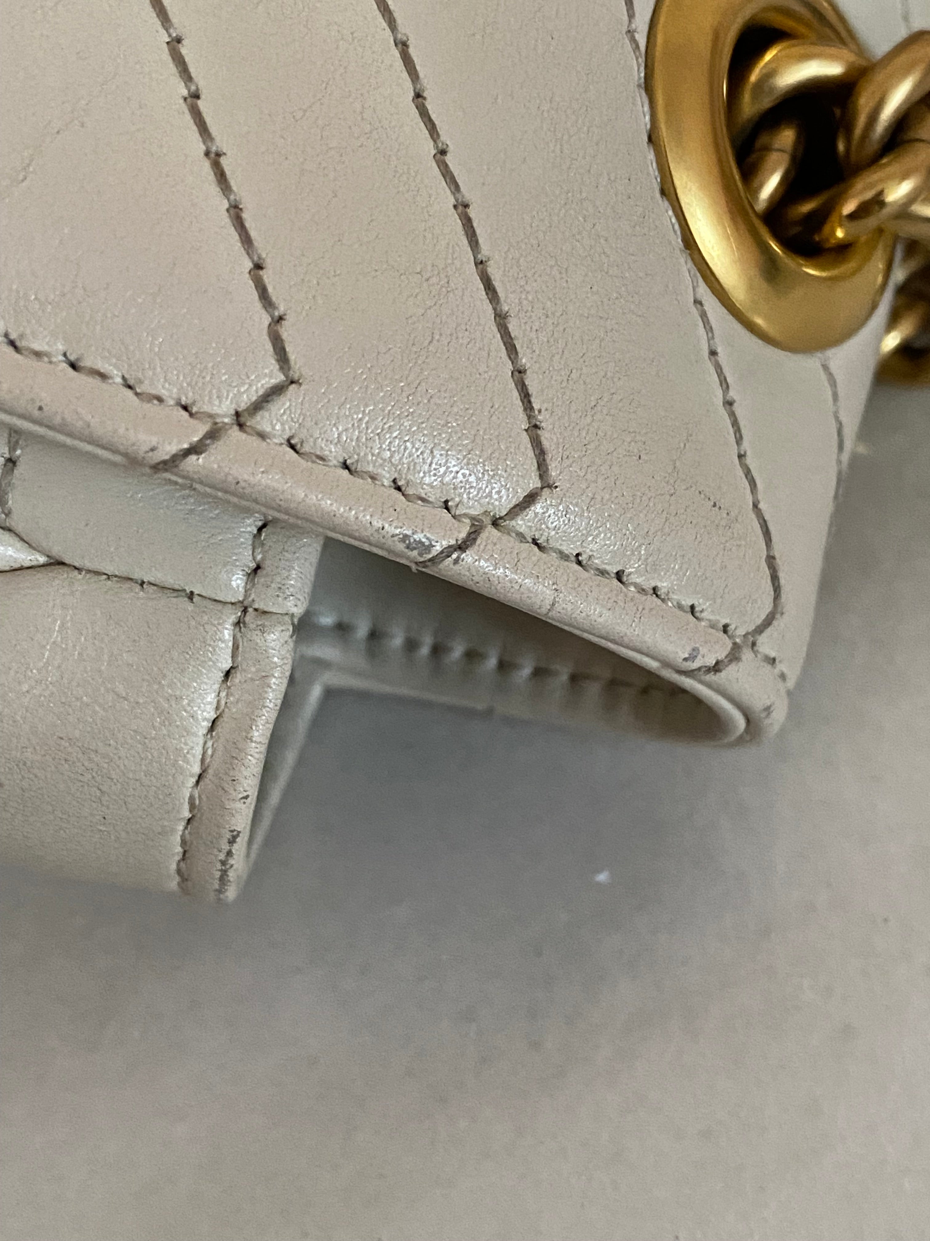 Gucci Off White Small Marmont Shoulder Bag