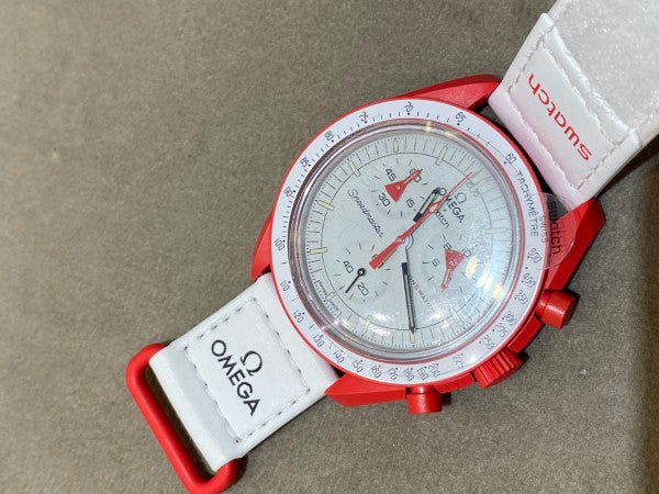 Omega Bicolor X Swatch Speedmaster Moonswatch Mission to Mars Watch