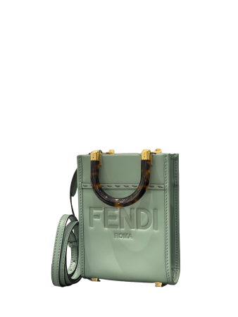 Fendi Mint Mini Sunshine Shopper Bag