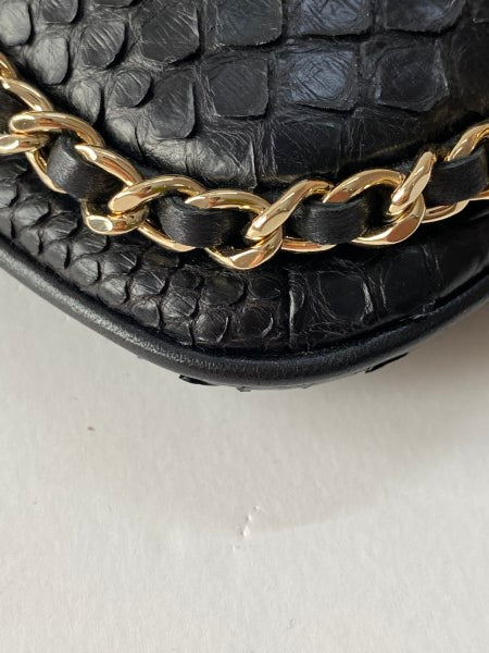 Chanel Black Python Around WOC