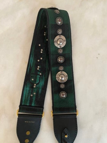 Christian Dior Bicolor Studded Bohemian Shoulder Strap