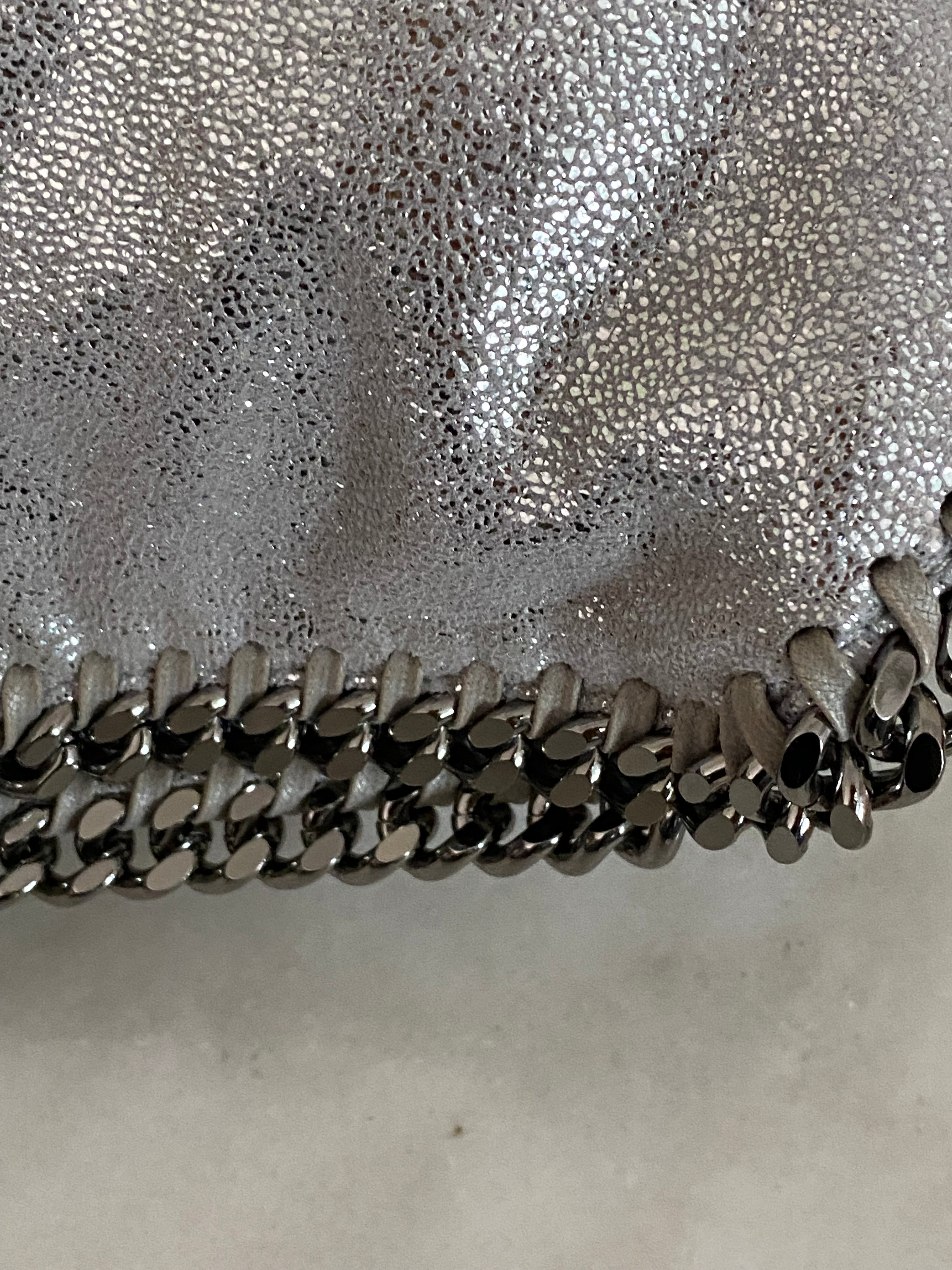 Stella Mccartney Metallic Silver Falabella Bag