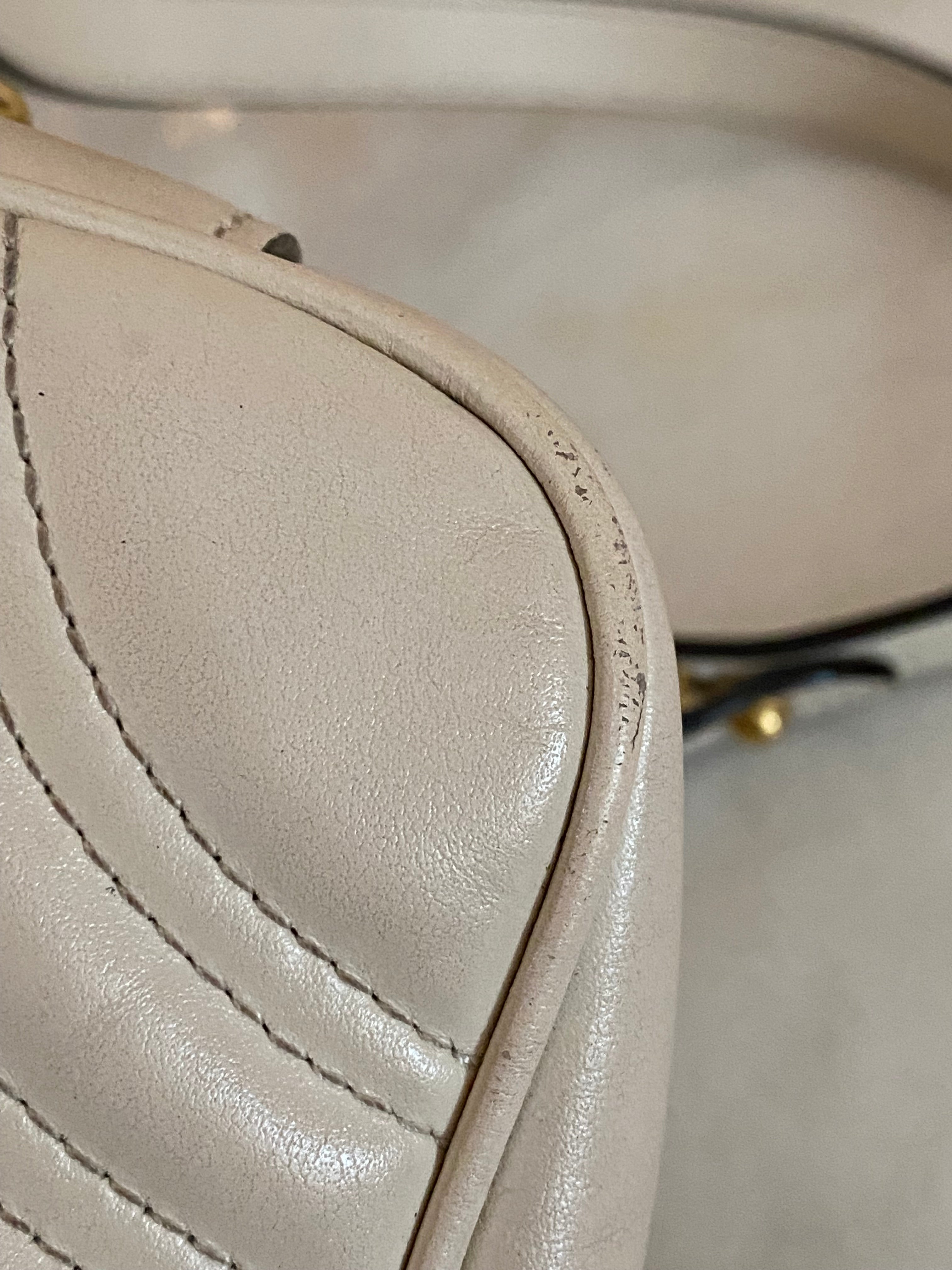 Gucci Off White Small Marmont Shoulder Bag