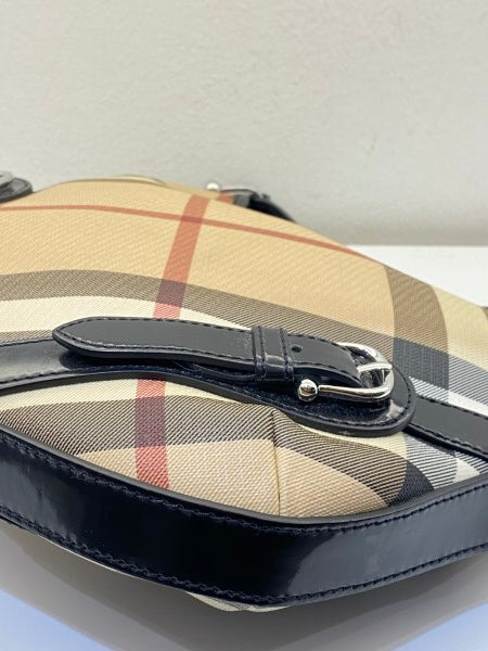 Burberry Bicolor Nova Check Hobo Bag