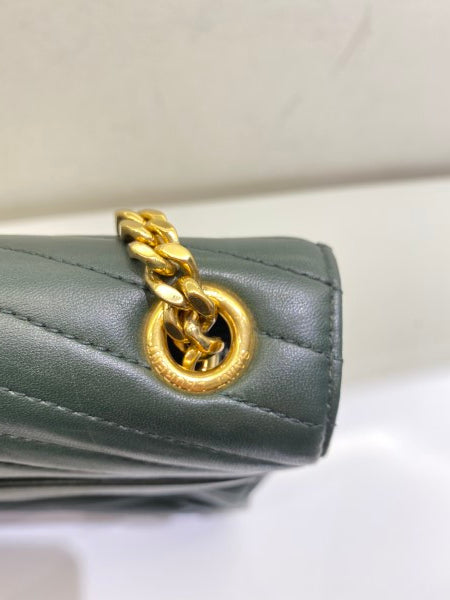 YSL Green Sulpice Medium Shoulder Bag