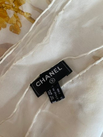 Chanel Tricolor Square Scarf