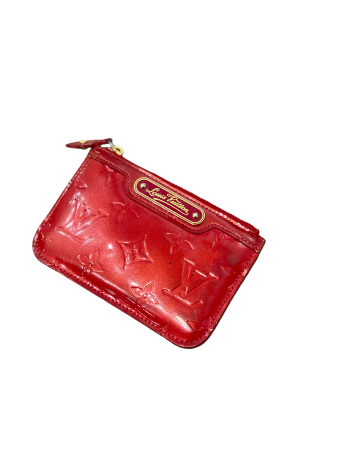 Louis Vuitton Red Vernice Card Holder