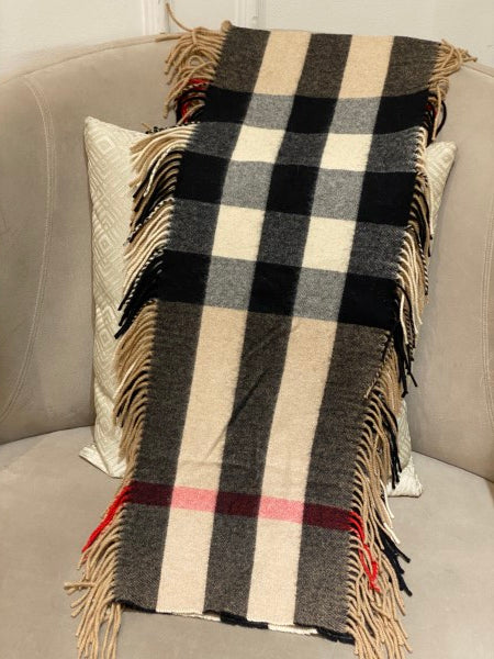 Burberry Mega Check Cashmere Scarf