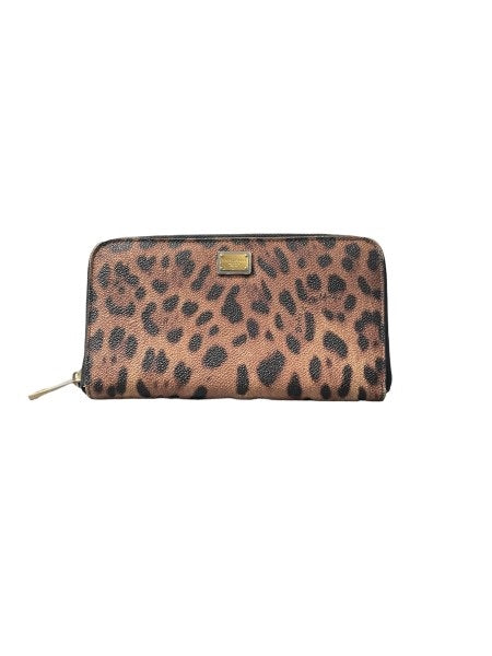 Dolce & Gabbana Leopard Long Zipper Wallet