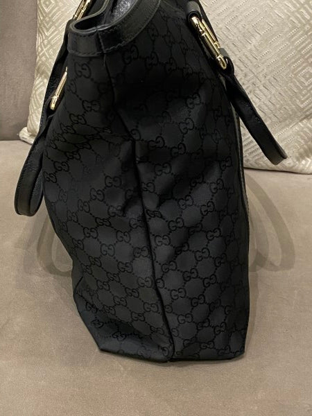 Gucci Black GG Tote Bag