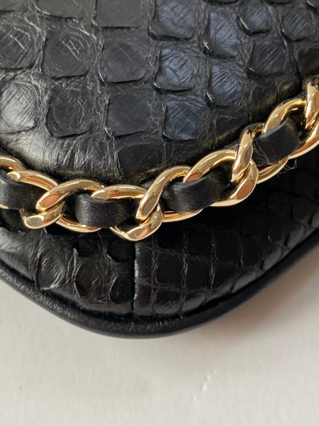 Chanel Black Python Around WOC