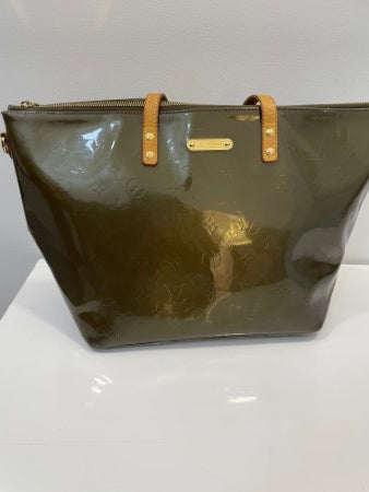 Louis Vuitton Olive Monogram Vernis Bellevue GM Bag