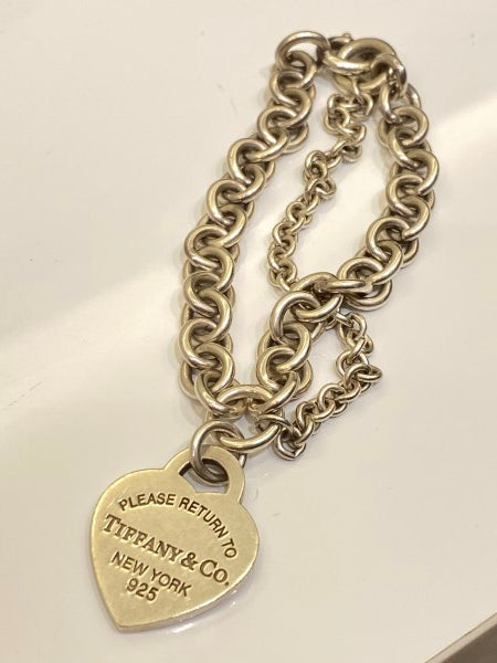 Tiffany & Co Silver Heart Tag Bracelet