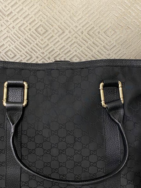 Gucci Black GG Tote Bag