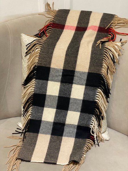 Burberry Mega Check Cashmere Scarf