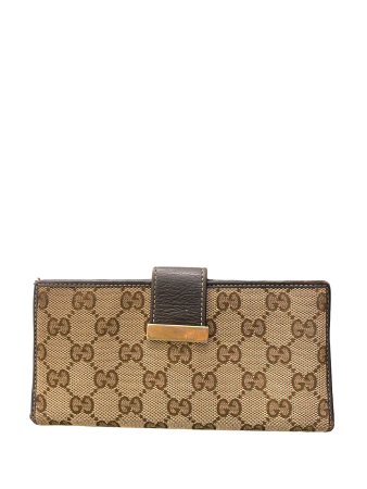 Gucci Ebony GG Long Wallet