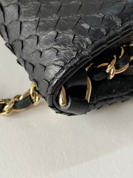 Chanel Black Python Around WOC