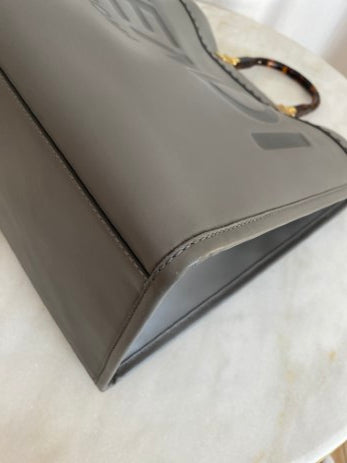 Fendi Gray Sunshine Large Tote Bag