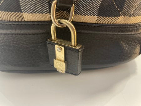 Burberry Bicolor House Check Tote Bag