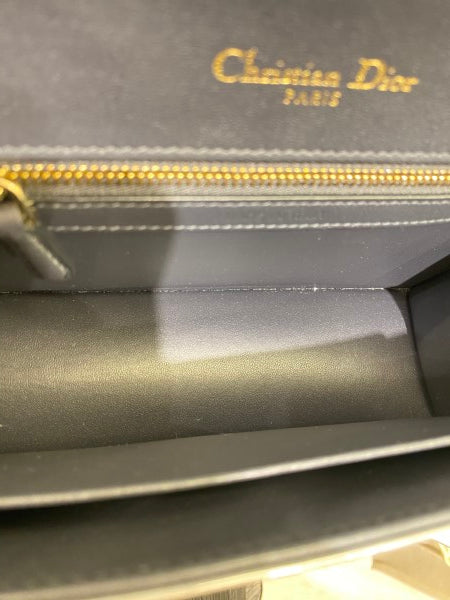 Christian Dior Metallic Silver Diorama Small Bag