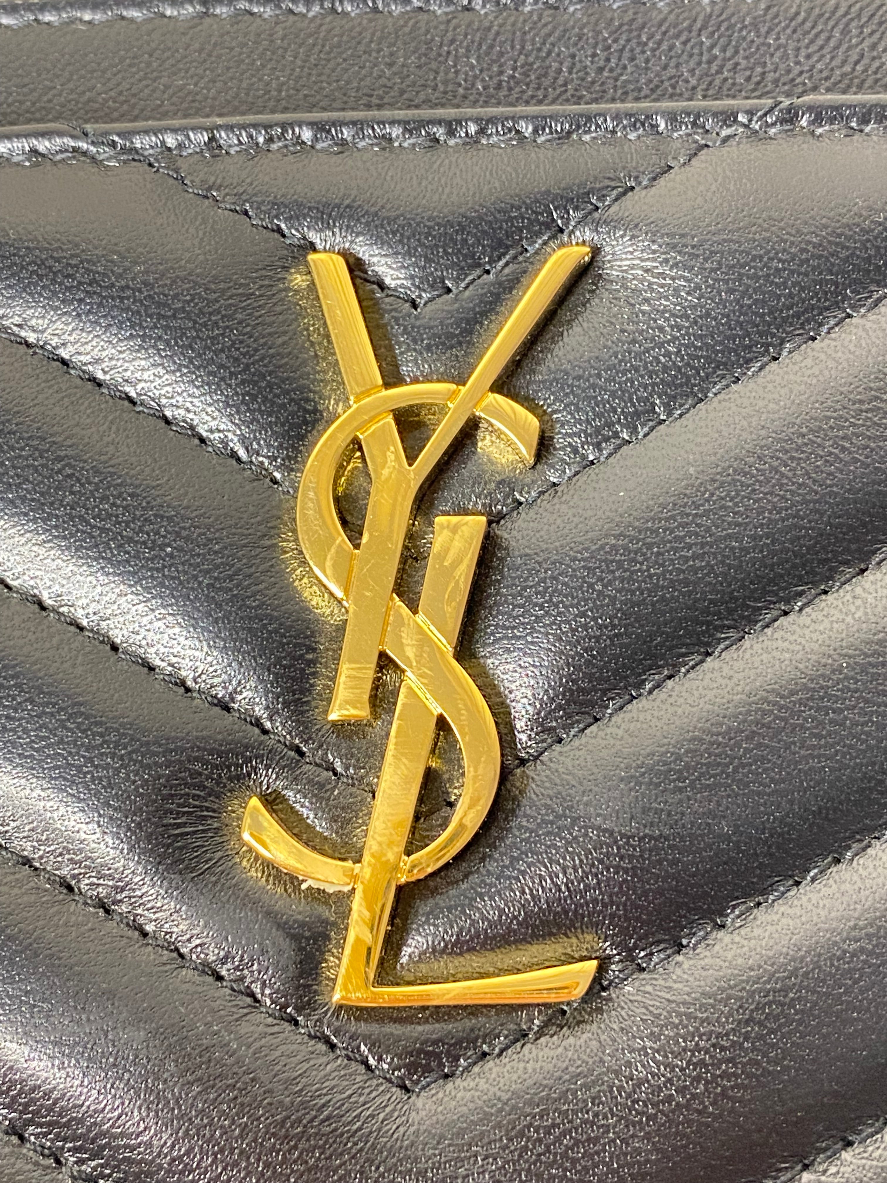 YSL Black Monogram Avec Cassandre Remo Pouch