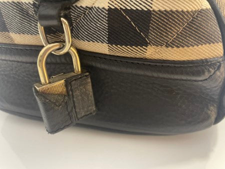 Burberry Bicolor House Check Tote Bag