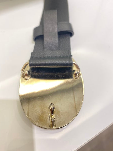 Prada Black Logo Belt 32