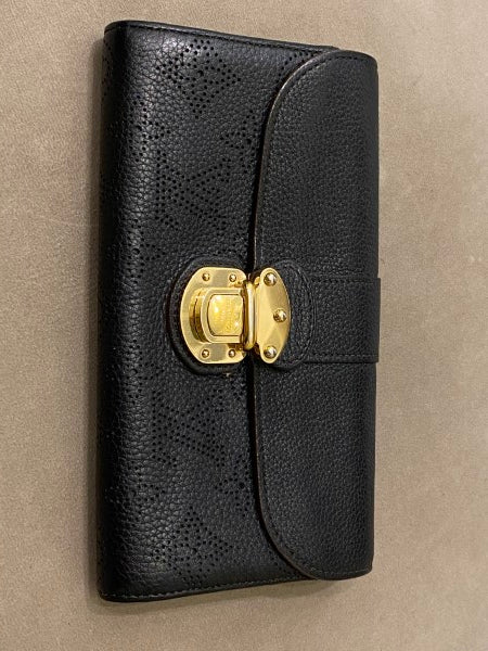 Louis Vuitton Black Empreiante Wallet with Initials