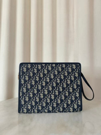 Christian Dior Blue Montaigne Pouch