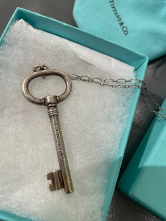 Tiffany & Co Silver Key Necklace