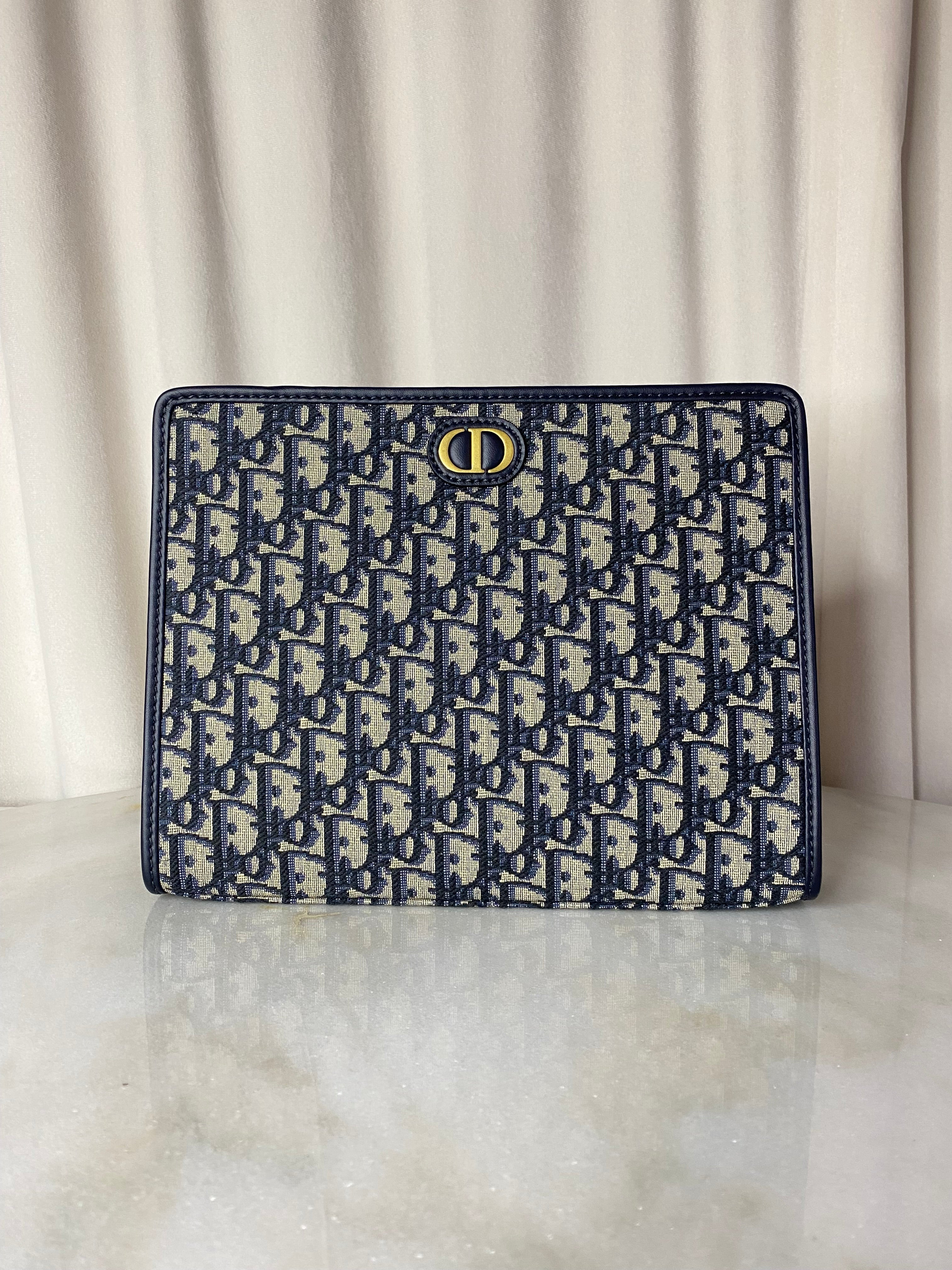 Christian Dior Blue Montaigne Pouch