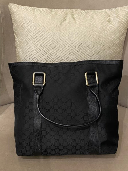 Gucci Black GG Tote Bag