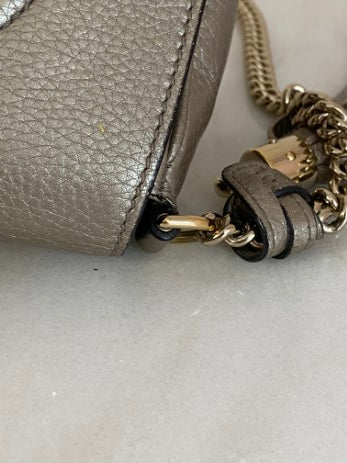 Gucci Metallic Gold Soho Small Crossbody Bag